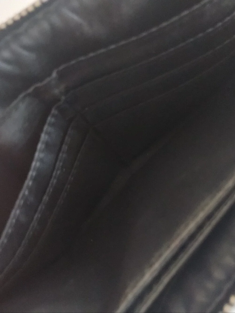 Coach Black Signature Continental Zip Wallet
